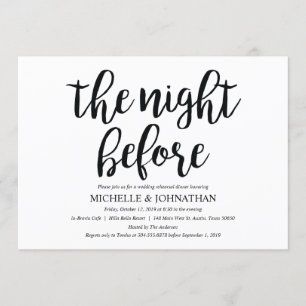 Perfect Rustic Wedding Rehearsal Dinner Invites