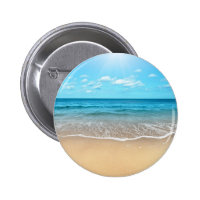 Perfect Sandy Beach Pinback Button