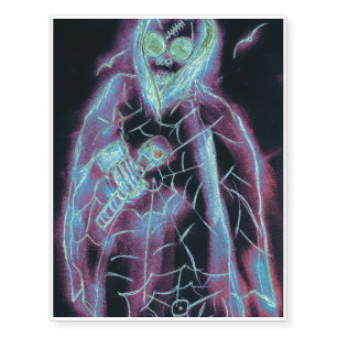 perfect scary skeleton temporary tattoos