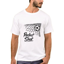 Perfect Shot Soccer Goal Minimalist T-Shirt