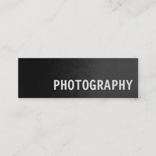 Perfect Slim Grey Photography Artist Mini Business Card