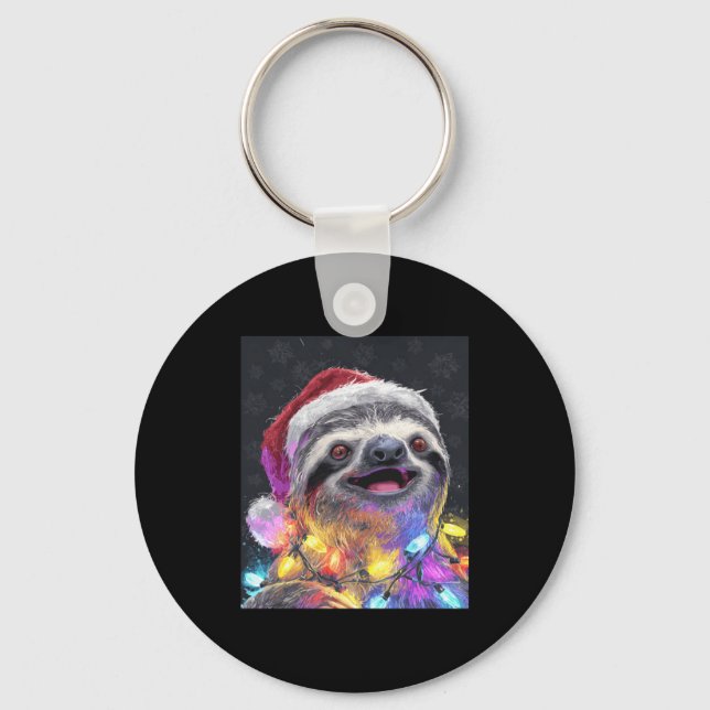 Perfect Sloth Gift Keychain (Front)