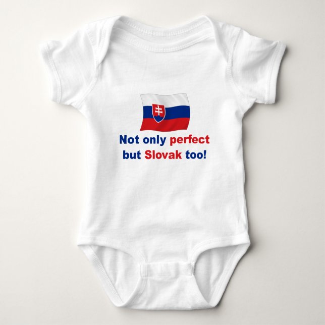 Perfect Slovak Baby Bodysuit (Front)