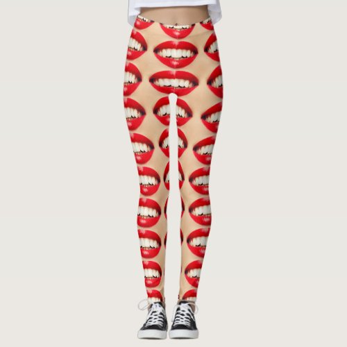 Perfect Smile Femme Fatale Pop_art Leggings