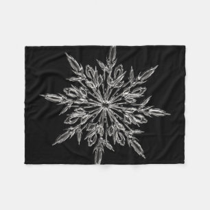 Perfect Snowflake for the Christmas Holiday Fleece Blanket
