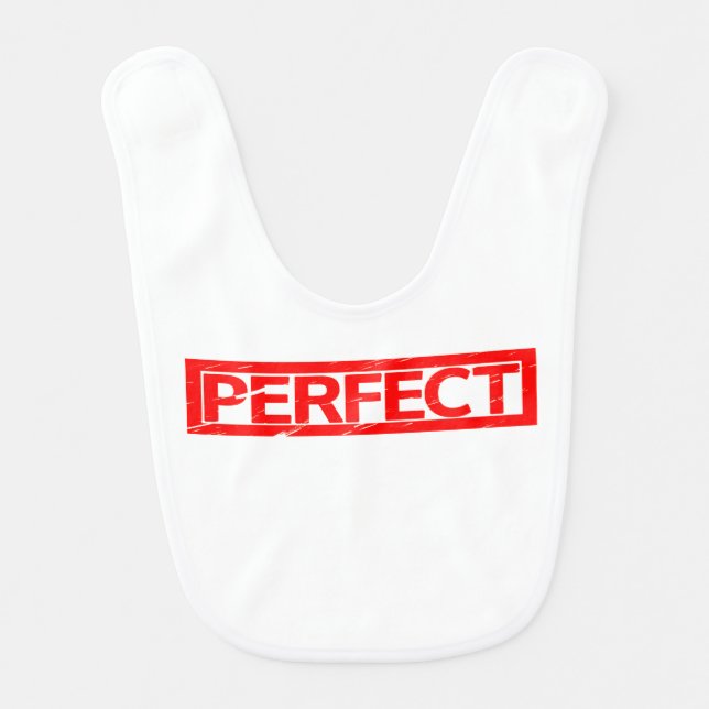 Perfect Stamp Baby Bib (Front)