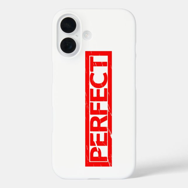 Perfect Stamp Case-Mate iPhone Case (Back)