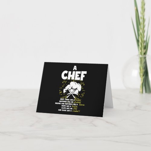 Perfect Statement Chef For Any Cooking Connoisseur Card