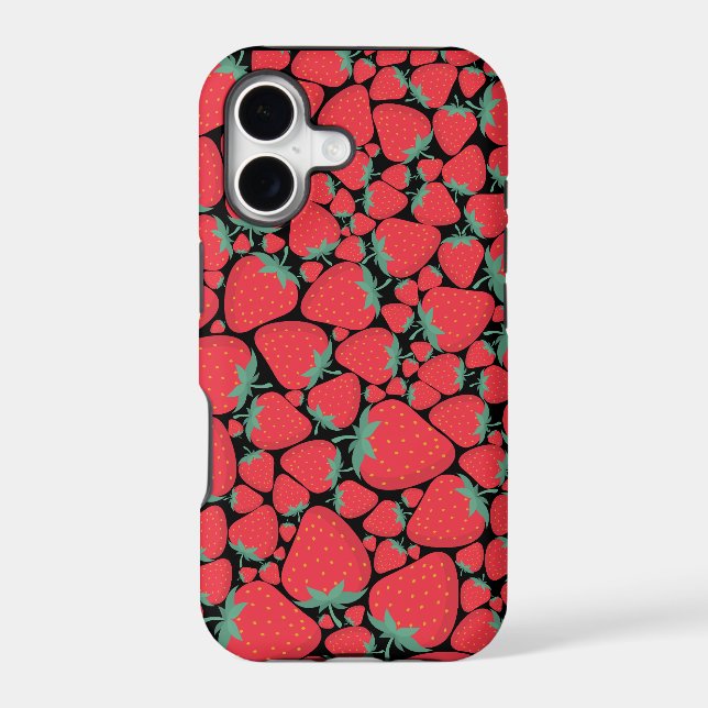 Perfect Strawberry Pattern Iphone Case (Back)