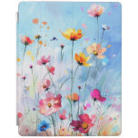 Perfect summer day, sunny sky and blooming flowers iPad smart cover