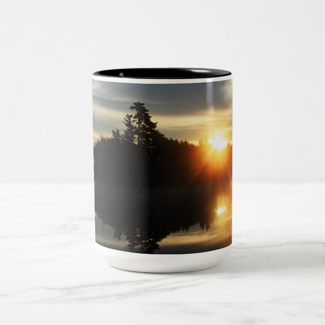 perfect sunrise Two-Tone coffee mug (Center)