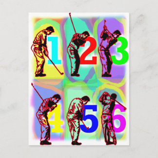 perfect swing wild colors postcard