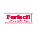 [ Thumbnail: "Perfect!" + Teacher Name Rubber Stamp ]