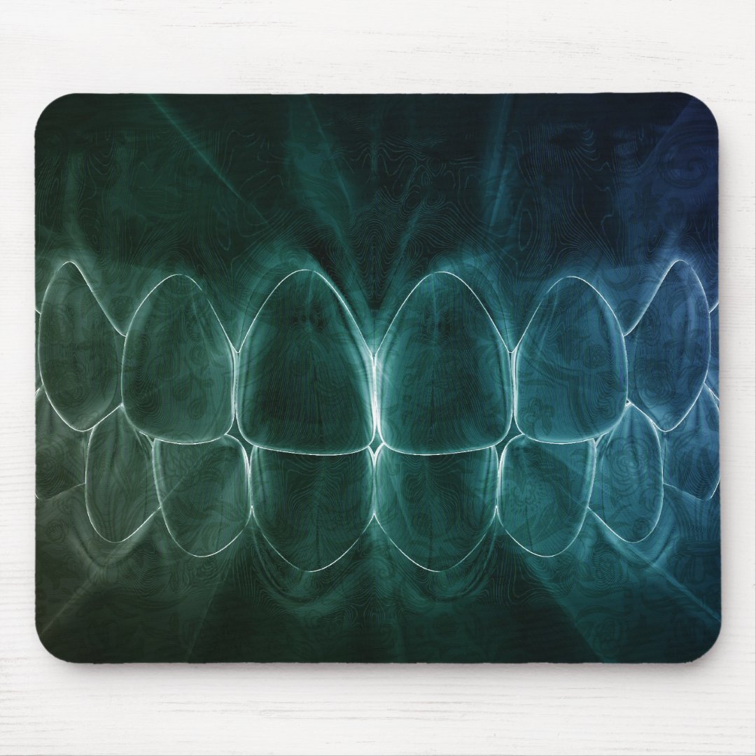 Perfect Teeth Bite Dentist Mousepad Zazzle