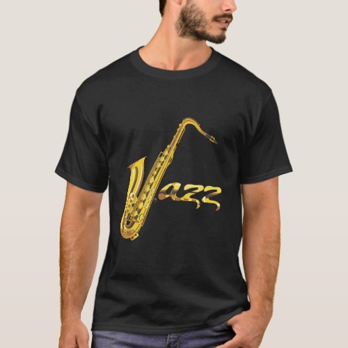 Perfect Tenor Saxophone Jazz Music Marching Band G T_Shirt