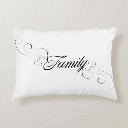 Perfect throw pillow featuring family