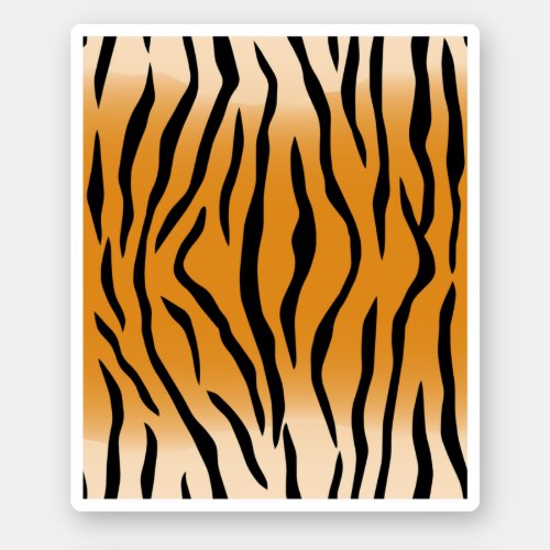 Perfect Tiger Stripes Tiger Safari Perfect design Sticker