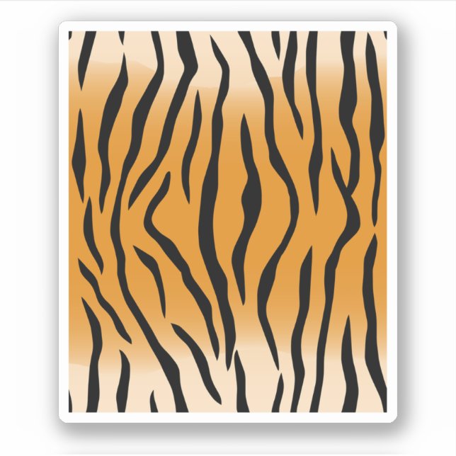 Perfect Tiger Stripes Tiger Safari. Perfect design Sticker (Front)
