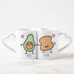 Perfect Together Kawaii Avo on Toast Couples Coffee Mug Set<br><div class="desc">Perfect Together Kawaii Avo on Toast Couples Coffee Mug Set - To help you and your other half celebrate being in each other's lives we are unveiling a brand new collection of designs. Each mug features a half kawaii avocado paired with it's perfect match piece of toast. Featuring the phrase...</div>