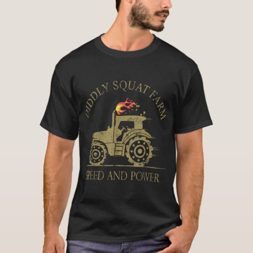 Perfect Tractor Design Diddly Squ T_Shirt