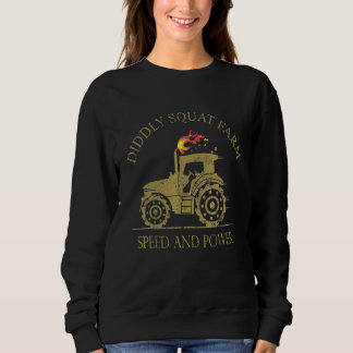 Perfect Tractordiddly Squat Farm Speed And Power Sweatshirt