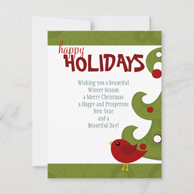 Perfect Tree Holiday Card (Front)