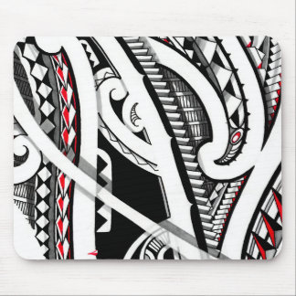 Perfect tribal polynesian/maori tattoo art mouse pad