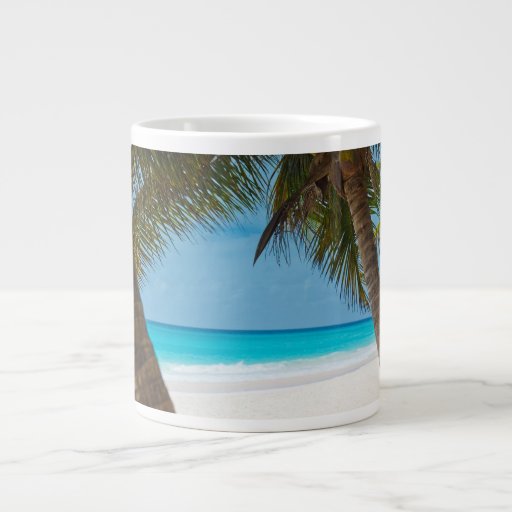 Perfect Tropical Paradise Beach Giant Coffee Mug | Zazzle