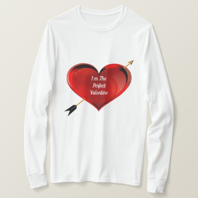 Perfect Valentine Heart Shirt (Design Front)