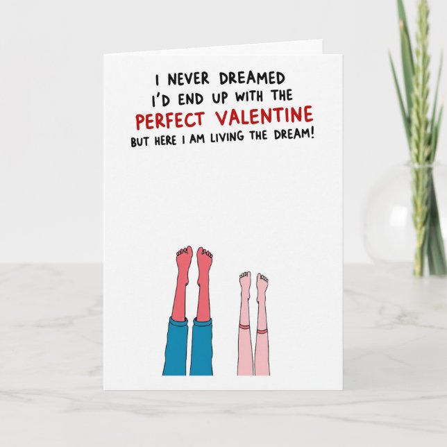 Perfect Valentine Love Dream Card (Front)