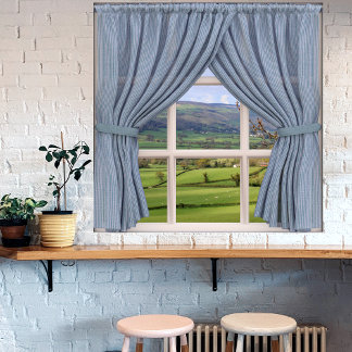 Perfect View: Fake Window onto Valley and Hills Poster