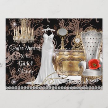 Perfect Vintage Style Bridal Shower Invitation by PersonalCustom at Zazzle