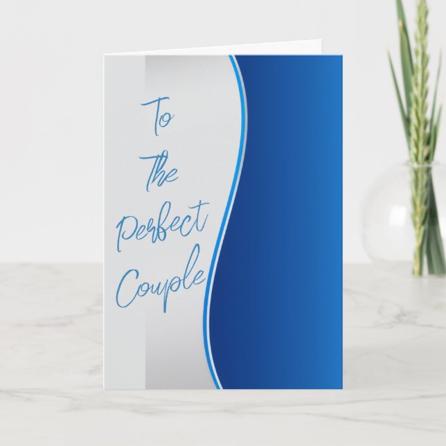 Perfect Wedding Couple Wedding  Greeting Card (Front)