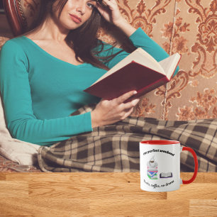 Perfect weekend-Books, coffee no drama Mug