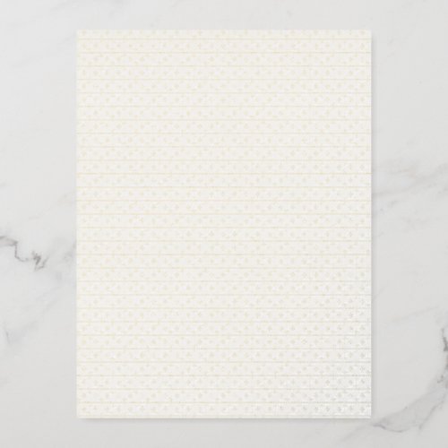 Perfect White and Yellow Polka Dot Wallpaper  Foil Holiday Postcard