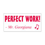 [ Thumbnail: "Perfect Work!" Grading Rubber Stamp ]