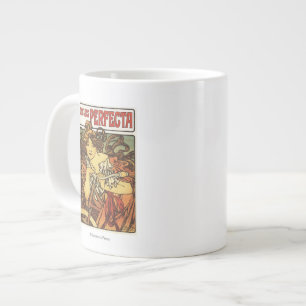 Perfecta Bicycles with Woman Advertisement Poste Giant Coffee Mug