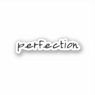 Perfection, Aesthetic Trendy scrapbook Sticker