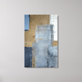 'Perfection' Grey and Brown Abstract Art Canvas Print