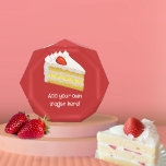 Perfectly Baked Cake Slice: Tres Leches - own text Acrylic Award<br><div class="desc">A beautiful piece of sponge cake for a special occasion, supreme sugar artist or cake baking champion. This variety is the South American cuisine inspired Torta de Tres Leches. The background is red (changable if needed) and your slogan or name will appear in white text once you type it into...</div>
