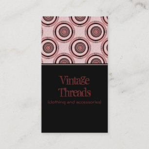 Perfectly Chic Business Card, Maroon Card