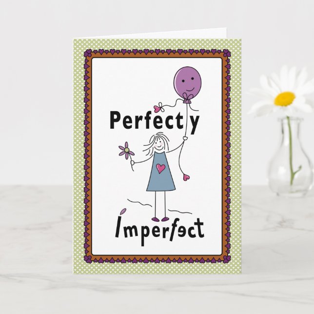 Perfectly Imperfect 1A_Greeting Card 5”x7” (Small Plant)