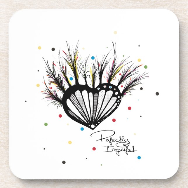 Perfectly Imperfect Beverage Coaster (Front)