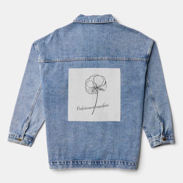 perfectly imperfect denim jacket (Back)