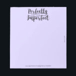 Perfectly Imperfect Notepad<br><div class="desc">This spiritual notepad was created by "Time for a Word, " a Christian devotion site dedicated to posting devotions and Biblical encouragements. For each devotion posted, there is a graphic to go along with it. The perfectly imperfect graphic at the top of the notepad pairs with the devotion at the...</div>