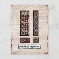 Perfectly Imperfect Postcard - Brown Abstract