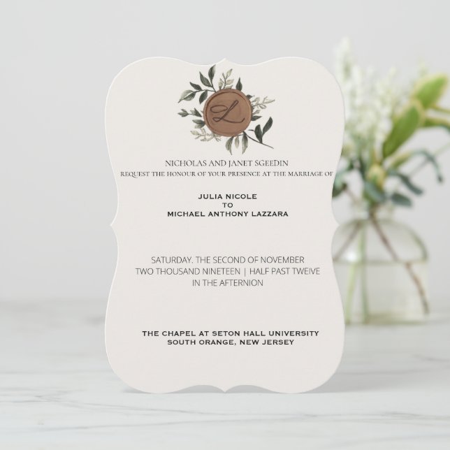 Perfectly Invited  Invitation (Standing Front)