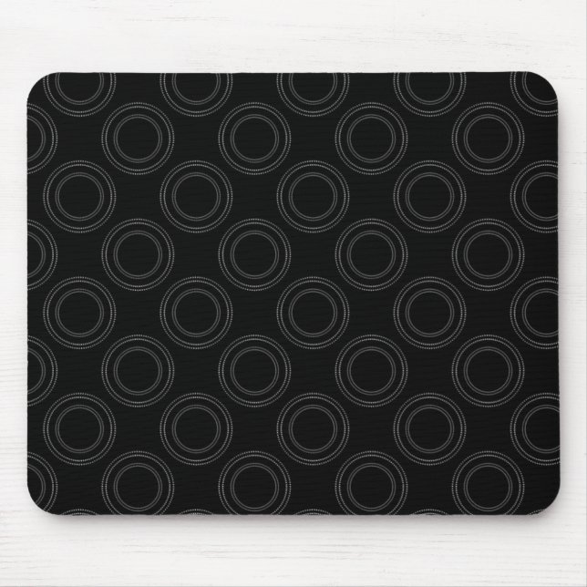 Perfectly Luxurious Mousepad, Black and White Mouse Pad (Front)