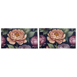 Perfectly matches with Peony Floral Pattern Pillow Case