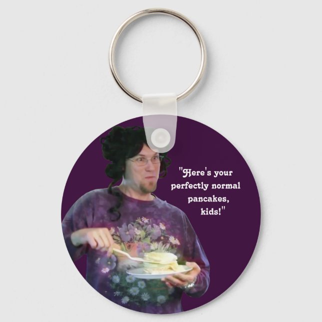 “Perfectly Normal Pancakes” Keychain (Front)
